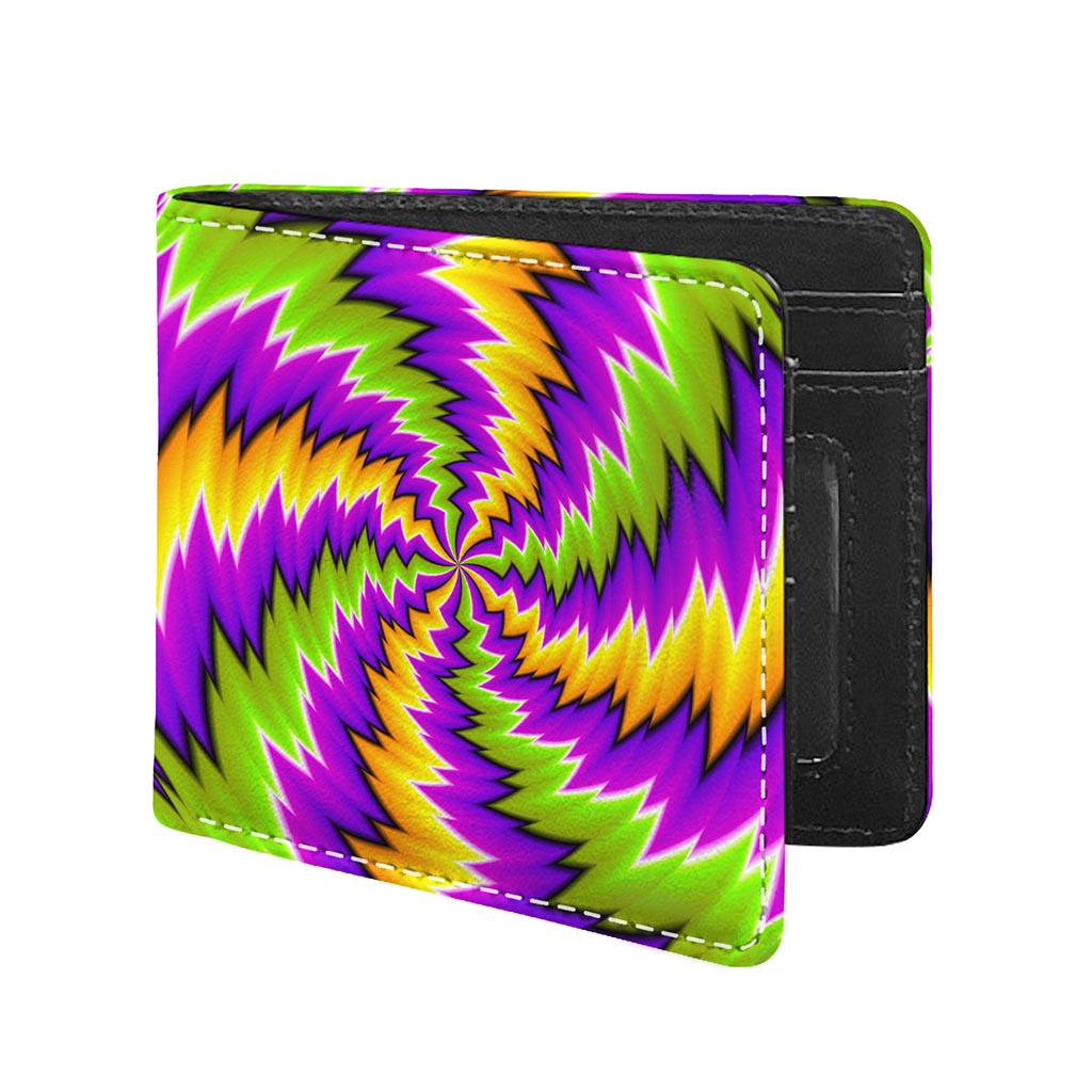 Dizzy Vortex Moving Optical Illusion Bifold Wallet
