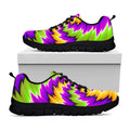 Dizzy Vortex Moving Optical Illusion Black Running Shoes