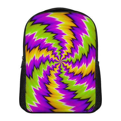 Dizzy Vortex Moving Optical Illusion Casual Backpack