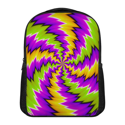 Dizzy Vortex Moving Optical Illusion Casual Backpack