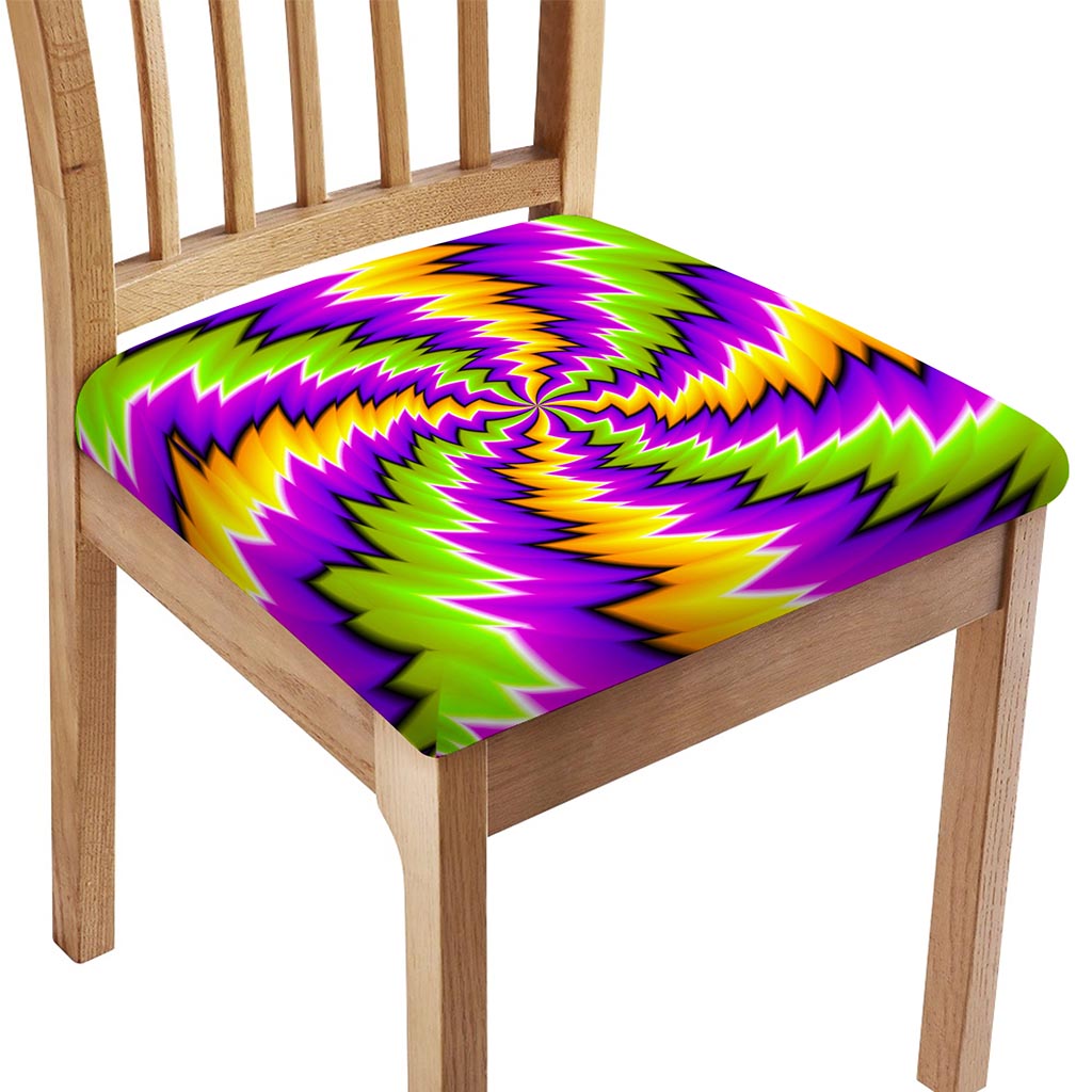 Dizzy Vortex Moving Optical Illusion Chair Cushion Cover