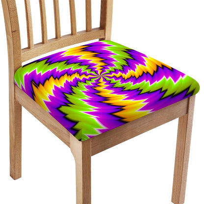 Dizzy Vortex Moving Optical Illusion Chair Cushion Cover