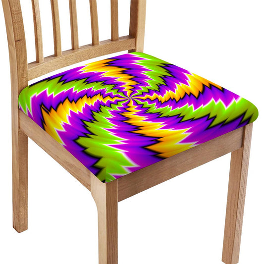 Dizzy Vortex Moving Optical Illusion Chair Cushion Cover