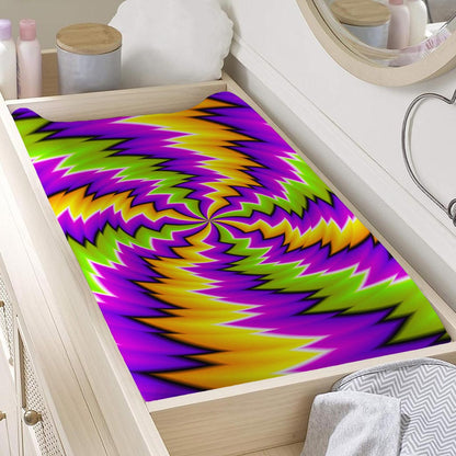 Dizzy Vortex Moving Optical Illusion Changing Pad Cover