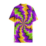 Dizzy Vortex Moving Optical Illusion Cotton Hawaiian Shirt