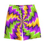 Dizzy Vortex Moving Optical Illusion Cotton Shorts