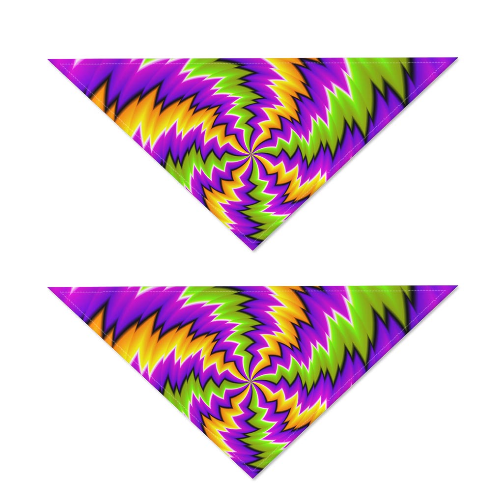 Dizzy Vortex Moving Optical Illusion Dog Bandana