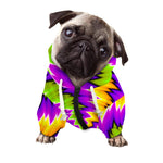 Dizzy Vortex Moving Optical Illusion Dog Zip Up Hoodie