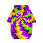Dizzy Vortex Moving Optical Illusion Dog Zip Up Hoodie