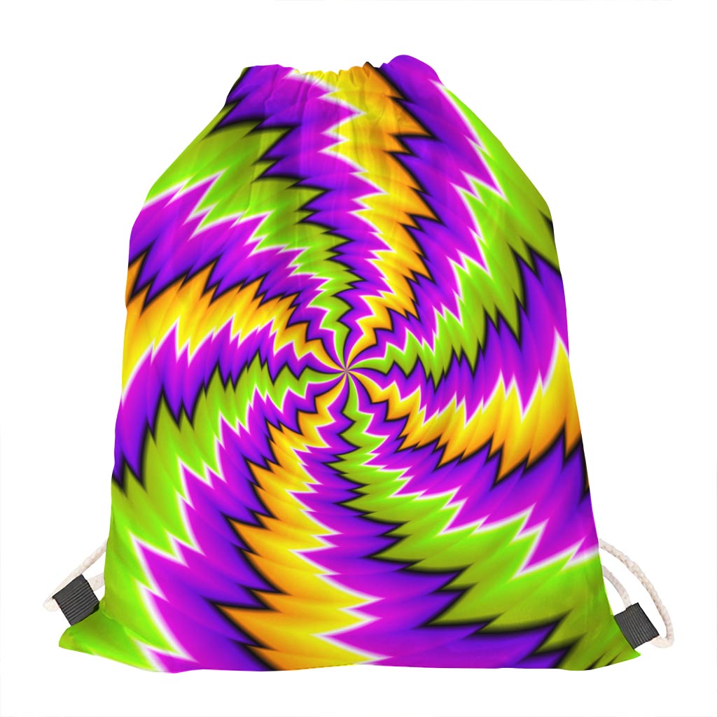 Dizzy Vortex Moving Optical Illusion Drawstring Bag