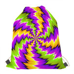 Dizzy Vortex Moving Optical Illusion Drawstring Bag