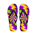 Dizzy Vortex Moving Optical Illusion Flip Flops