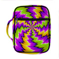 Dizzy Vortex Moving Optical Illusion Front Pocket Bible Bag