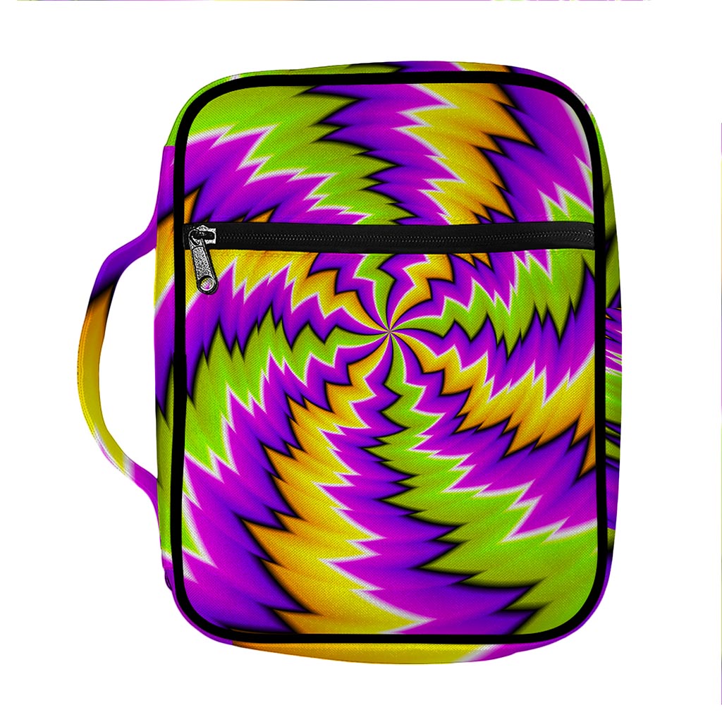 Dizzy Vortex Moving Optical Illusion Front Pocket Bible Bag