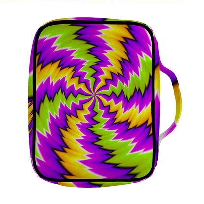 Dizzy Vortex Moving Optical Illusion Front Pocket Bible Bag