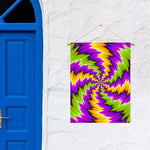 Dizzy Vortex Moving Optical Illusion Garden Flag