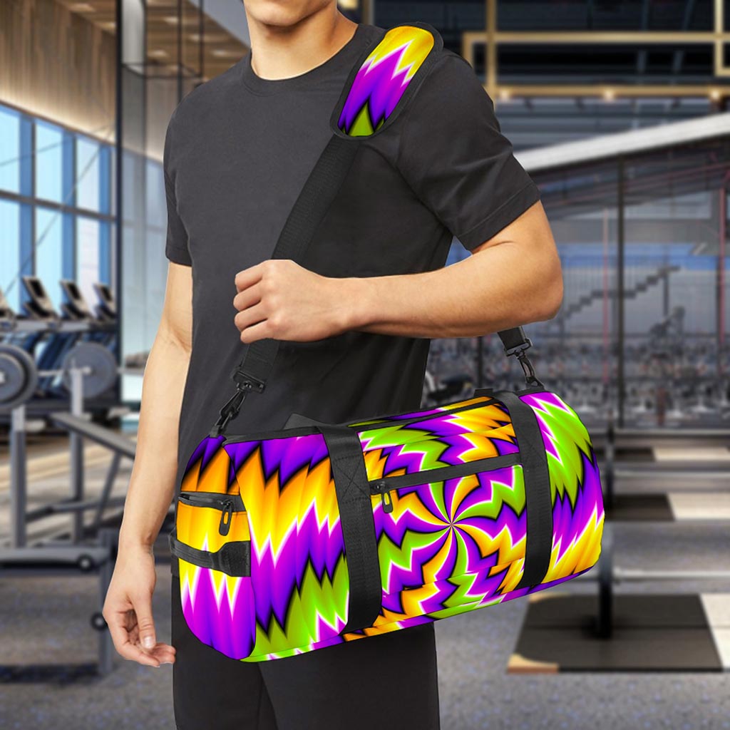 Dizzy Vortex Moving Optical Illusion Gym Bag