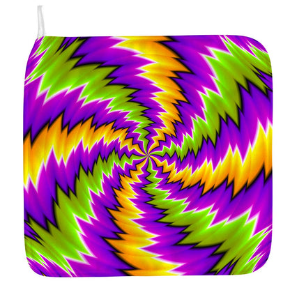 Dizzy Vortex Moving Optical Illusion Hand Towel