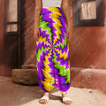 Dizzy Vortex Moving Optical Illusion Harem Pants