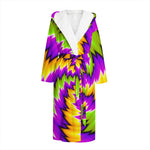 Dizzy Vortex Moving Optical Illusion Hooded Bathrobe