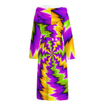 Dizzy Vortex Moving Optical Illusion Hooded Bathrobe