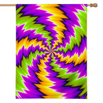 Dizzy Vortex Moving Optical Illusion House Flag