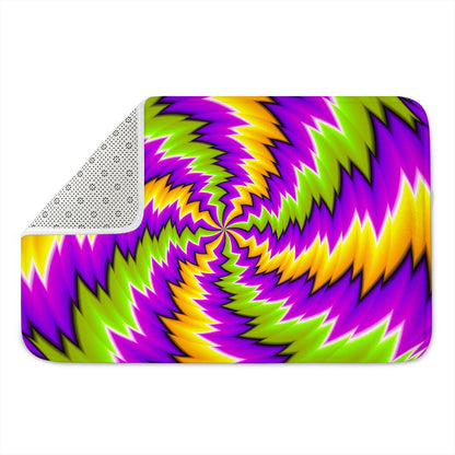 Dizzy Vortex Moving Optical Illusion Indoor Door Mat