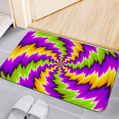 Dizzy Vortex Moving Optical Illusion Indoor Door Mat
