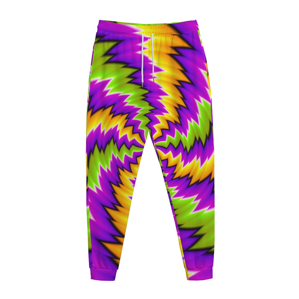 Dizzy Vortex Moving Optical Illusion Jogger Pants
