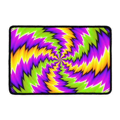 Dizzy Vortex Moving Optical Illusion Kitchen Mat