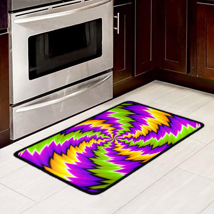 Dizzy Vortex Moving Optical Illusion Kitchen Mat