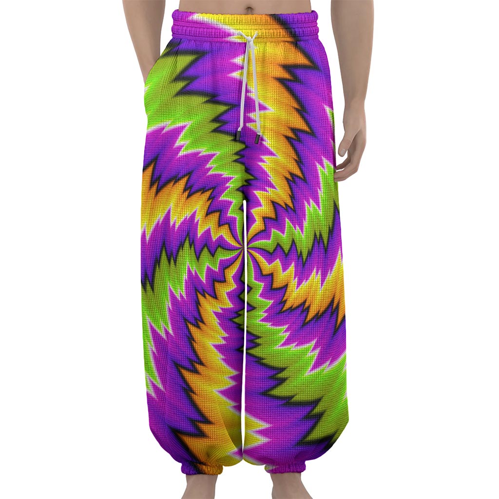Dizzy Vortex Moving Optical Illusion Lantern Pants