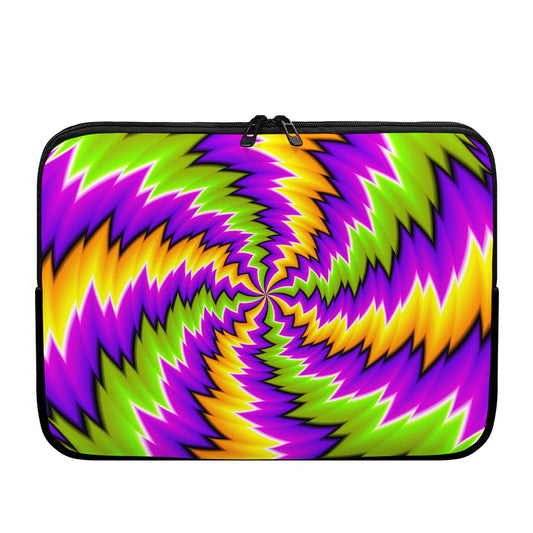 Dizzy Vortex Moving Optical Illusion Laptop Sleeve