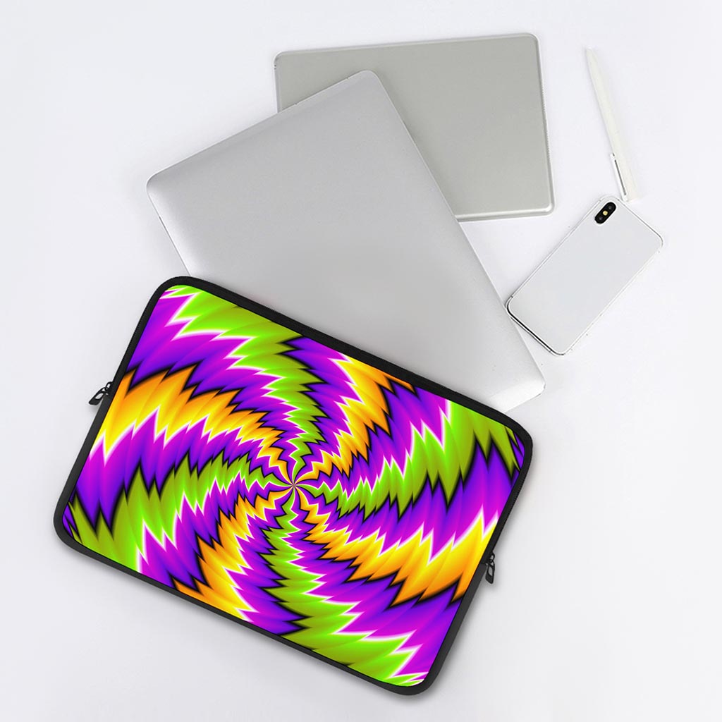 Dizzy Vortex Moving Optical Illusion Laptop Sleeve