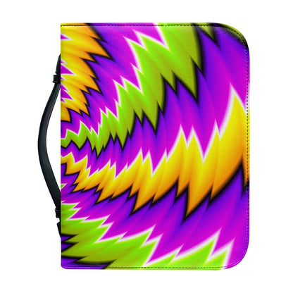 Dizzy Vortex Moving Optical Illusion Leather Bible Cover