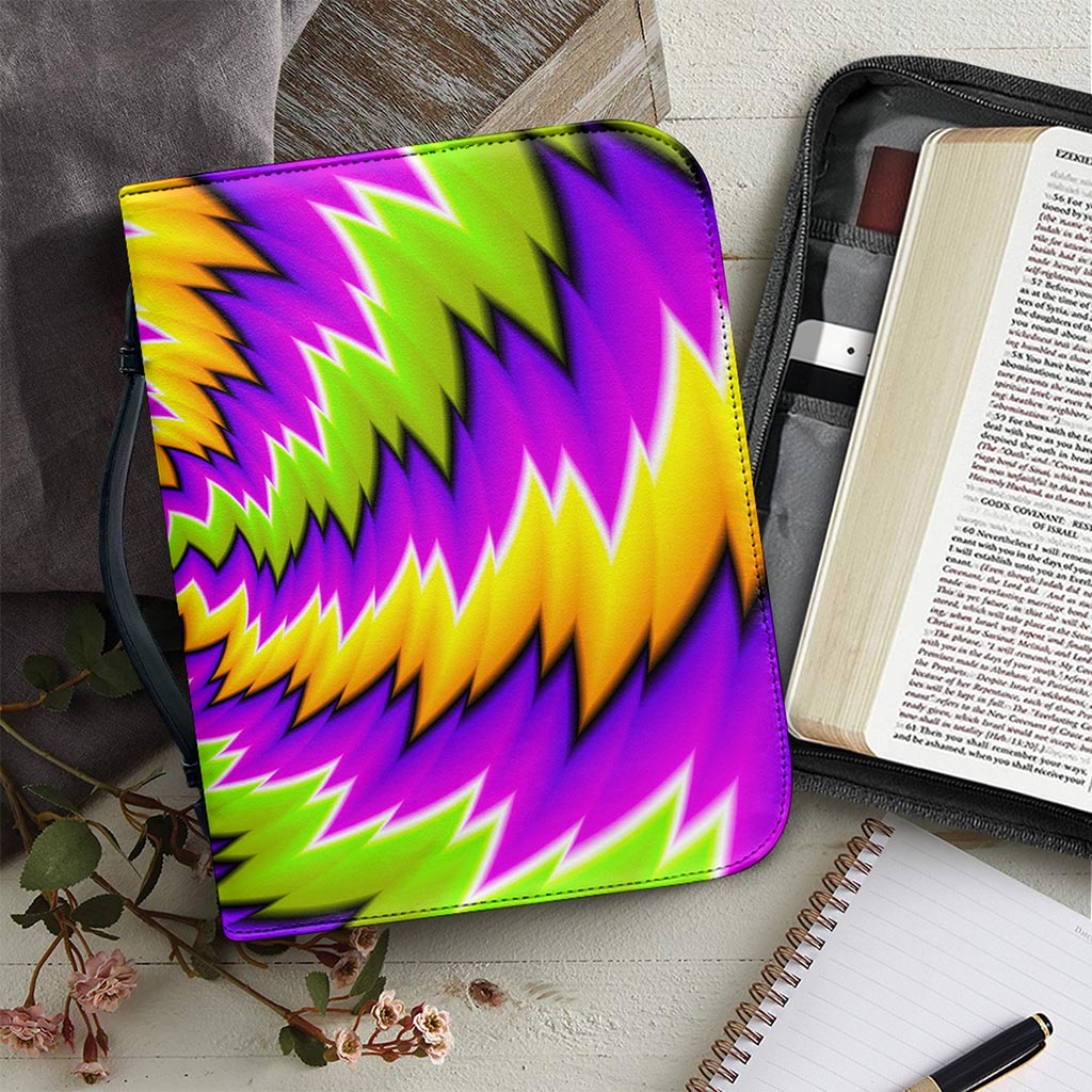 Dizzy Vortex Moving Optical Illusion Leather Bible Cover