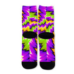 Dizzy Vortex Moving Optical Illusion Long Socks