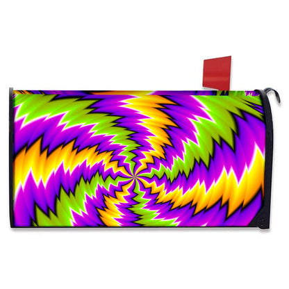 Dizzy Vortex Moving Optical Illusion Mailbox Cover