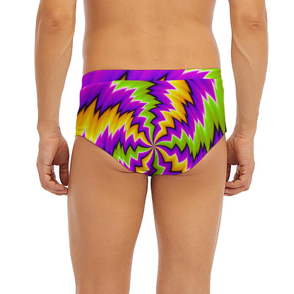 Dizzy Vortex Moving Optical Illusion Men's Briefs