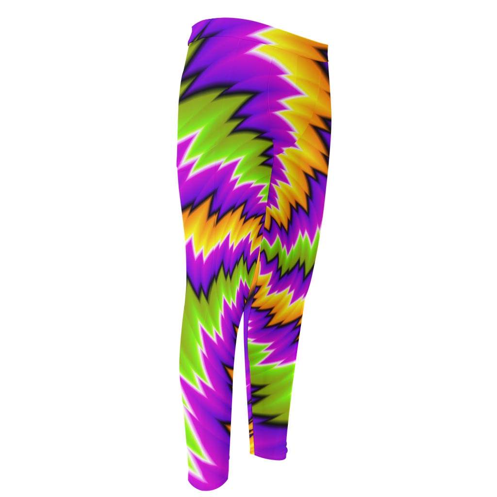 Dizzy Vortex Moving Optical Illusion Men's Compression Pants