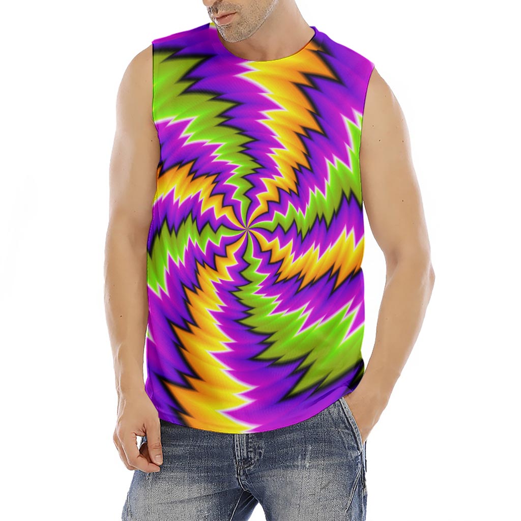 Dizzy Vortex Moving Optical Illusion Men's Fitness Tank Top