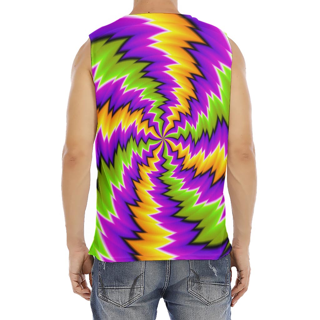 Dizzy Vortex Moving Optical Illusion Men's Fitness Tank Top