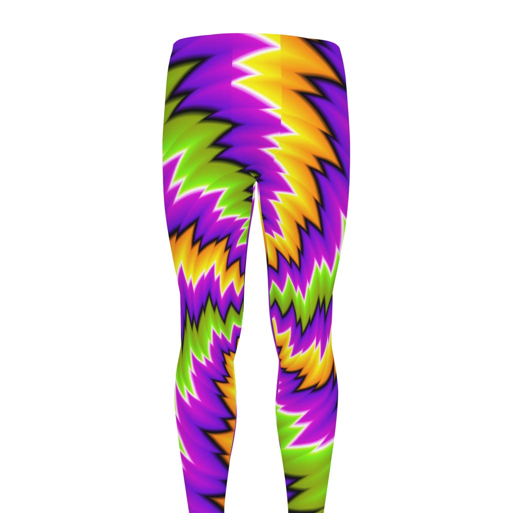 Dizzy Vortex Moving Optical Illusion Men's leggings