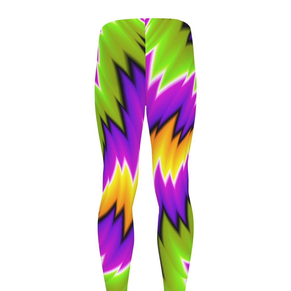 Dizzy Vortex Moving Optical Illusion Men's leggings