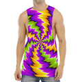 Dizzy Vortex Moving Optical Illusion Men's Muscle Tank Top