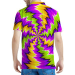 Dizzy Vortex Moving Optical Illusion Men's Polo Shirt