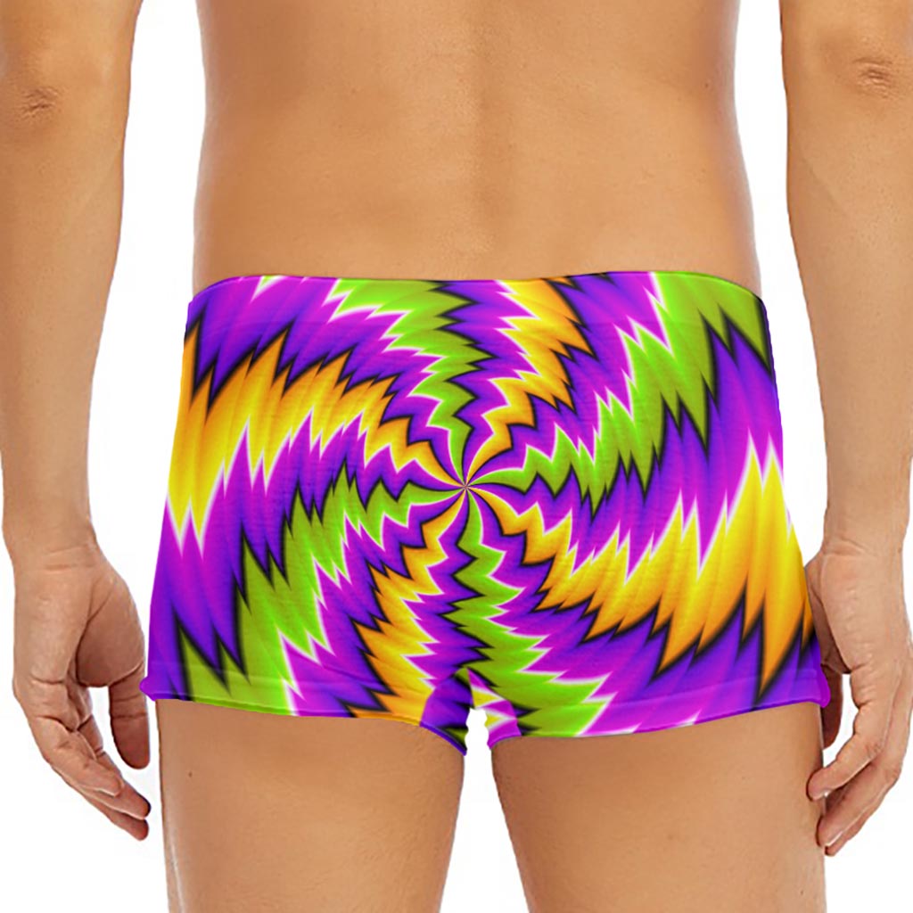 Dizzy Vortex Moving Optical Illusion Men's Short Boxer Briefs