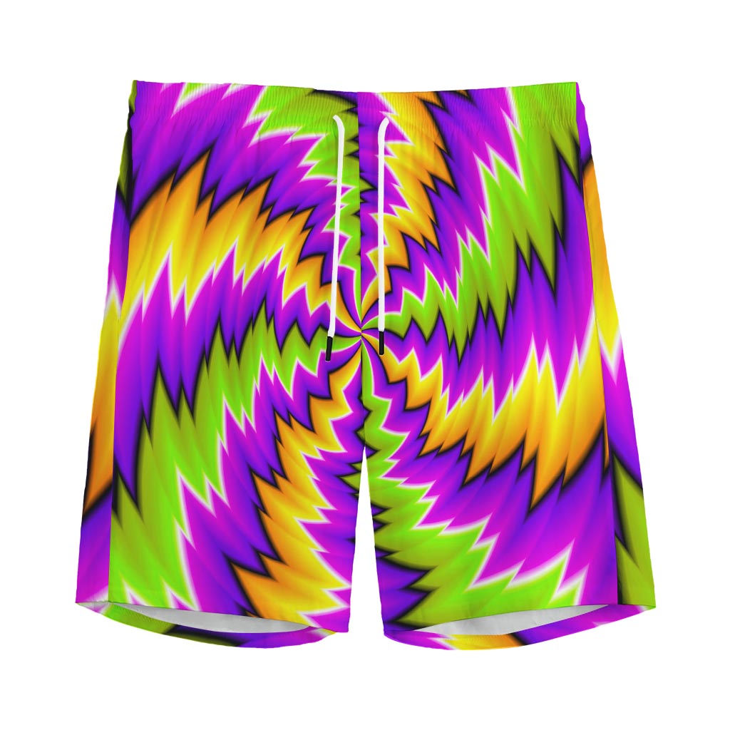 Dizzy Vortex Moving Optical Illusion Men's Sports Shorts
