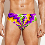 Dizzy Vortex Moving Optical Illusion Men's Swim Briefs