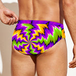 Dizzy Vortex Moving Optical Illusion Men's Swim Briefs